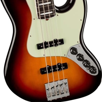 Fender American Ultra Jazz Electric Bass, Rosewood Fingerboard, Ultraburst W/Case image 4