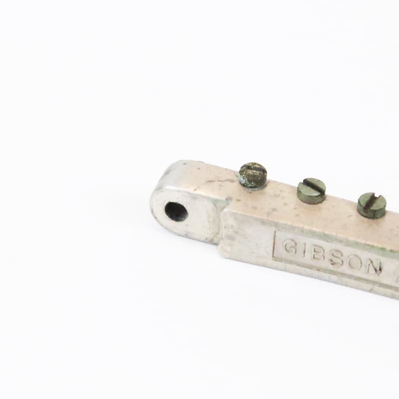 1959 Gibson ABR-1 Tune-O-Matic Bridge Nickel Non-Wire Vintage