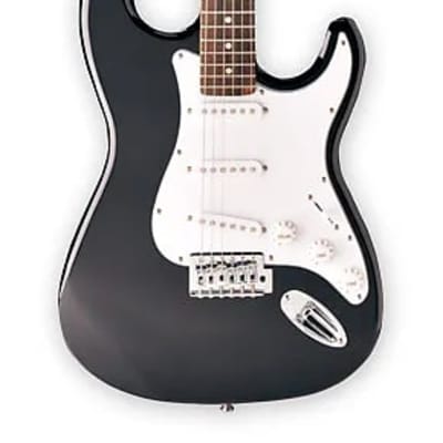 Jay Turser JT-300-BK 300 Series Double Cutaway Maple Neck 6-String Electric Guitar - Black-(B-Stock) image 1