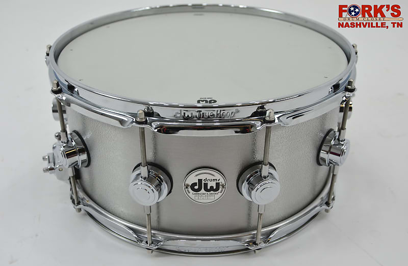DW Collectors 6.5x14 Aluminum Wrinkle Coat Snare Drum image 1