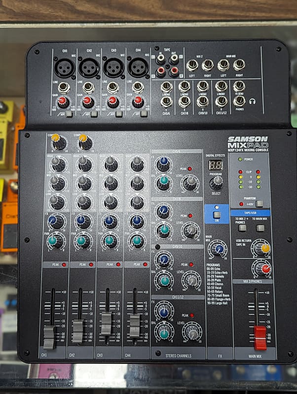 Samson Mixpad MXP124FX 12 Input Stereo Mixer W/ Effects & USB | Reverb