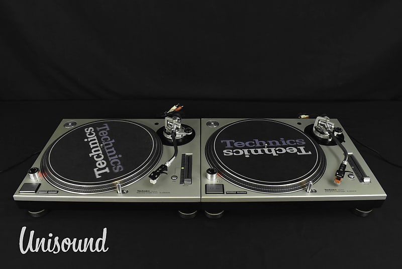 Technics SL-1200 MK3D Silver pair Direct Drive DJ Turntable [Very