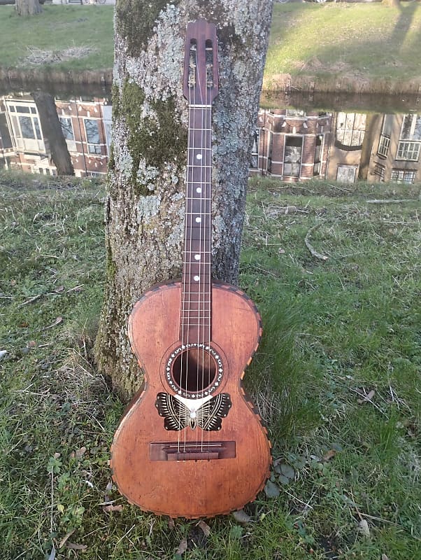 Luciando Grimaldi (1940's) Sicilian Handmade OakWood Guitar Reverb