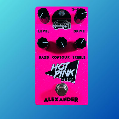 Reverb.com listing, price, conditions, and images for alexander-pedals-hot-pink-drive