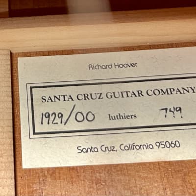 Santa Cruz 1929 00 12-Fret Excellent + 2014 image 11