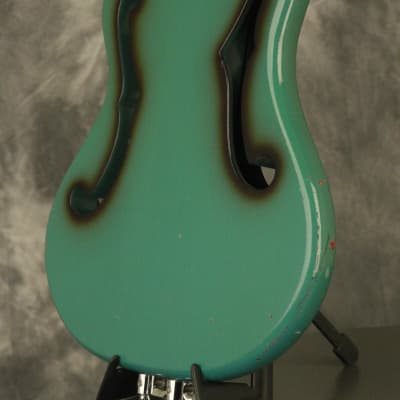 RARE 1960's Ampeg AEB-1 Scroll Bass original BLUE + BLACK!!! image 18