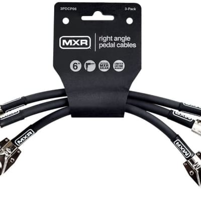 MXR Patch Cables for Pedals 3 Pack 6 Inch Right Angle 1/4 Free Shipping image 2