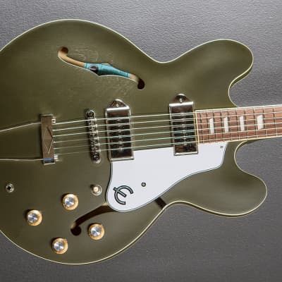 Epiphone Casino Worn Olive Drab中古美品 Epiphone Casino Worn - Worn Olive Drab #10145 – Empire Music