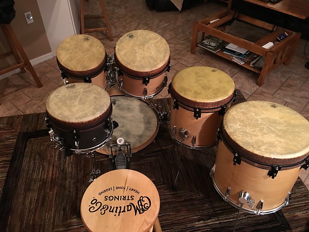 Remo Mondo Hand Drum Kit Natural Wood Color