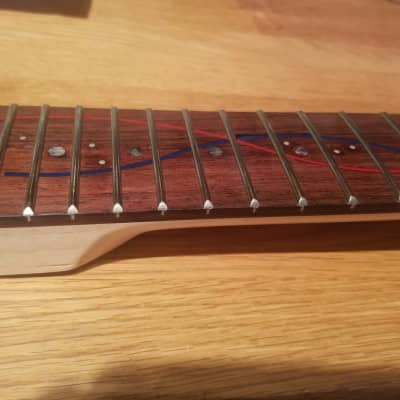 Ibanez JEM DNA custom replacement Neck DNA inlay AANJ 24 Fret Wizard Prestige Reverb