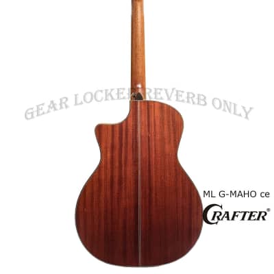 Crafter ML G-MAHO ce  Anniversary all Solid Engelmann Spruce & africa mahogany electronics acoustic guitar image 3