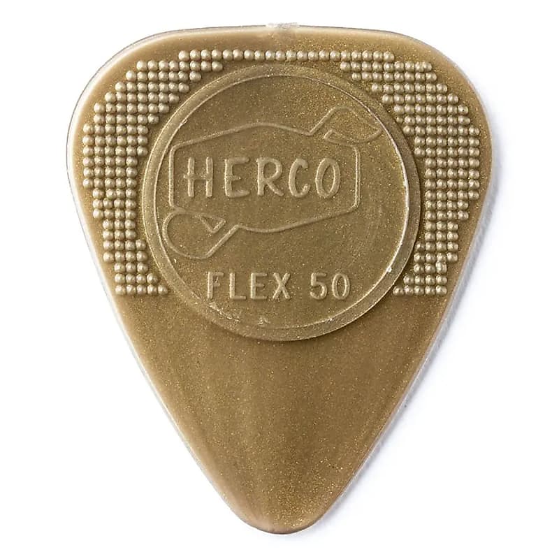 Dunlop HE210P Herco Nylon Flex 50 Medium Guitar Picks (12-Pack) image 1