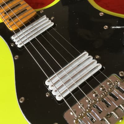Martyn Scott Instruments Custom Built Partscaster Guitar in Matt Neon Yellow image 13