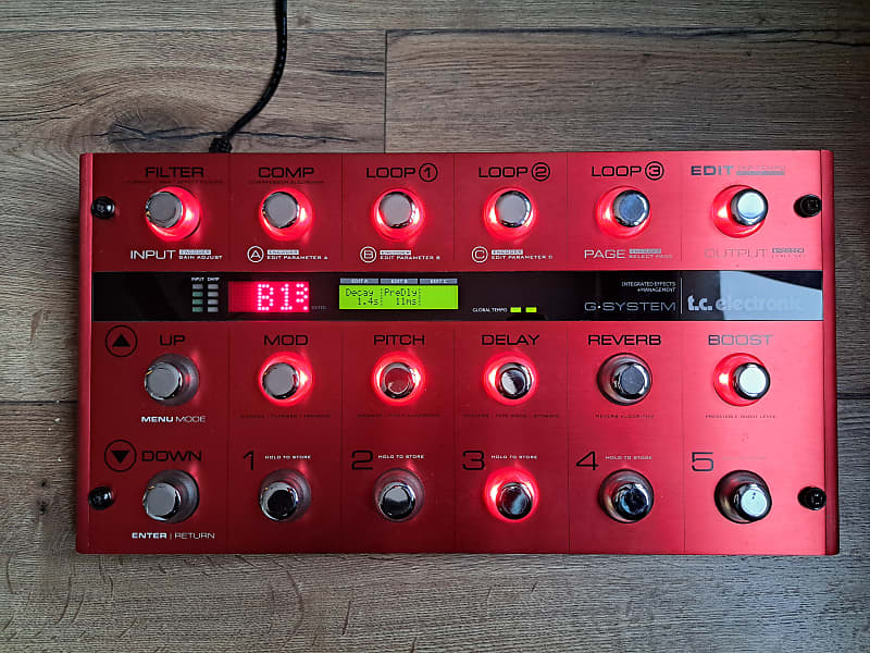 TC Electronic G System Limited Edition Red