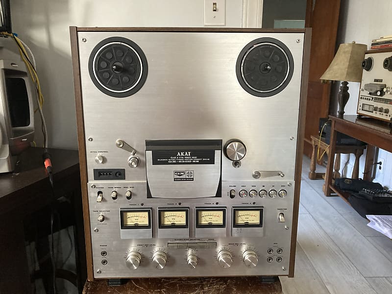SERVICED AKAI GX-630D-SS QUAD 4 Channel 10.5 inch reel to reel tape deck  Recorder See Video