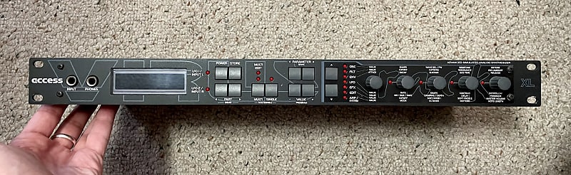 Access Virus Rack XL 2002 Black/Gray with Red LCD image 1