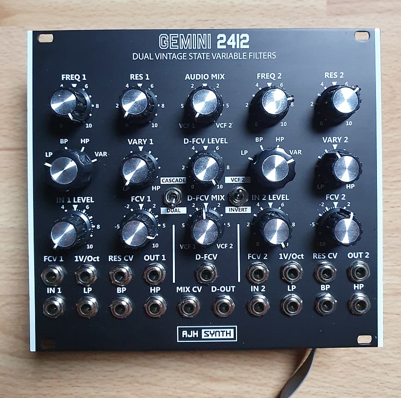AJH Synth Gemini 2412 Dual Vintage State Variable Filters Reverb
