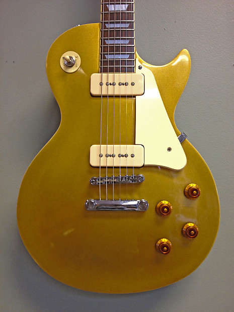 Aria Pro II Les Paul Copy Gold Top MIJ w/ Lollar P90's | Reverb
