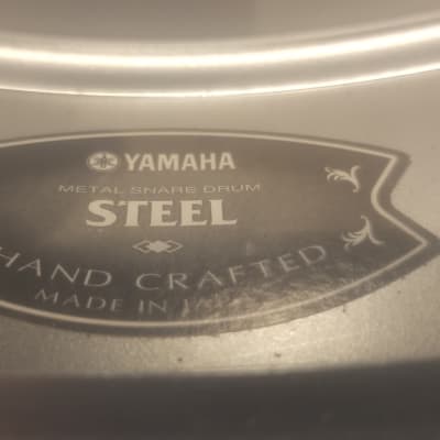 14" Yamaha Steel Snare Drum With Yamaha Steel Snare 5.5x14 Drum 2000s Chrome image 8