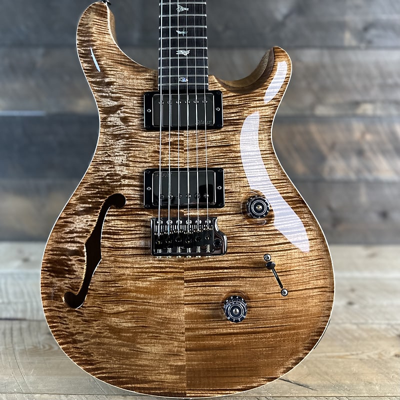 PRS Wood Library Custom 24 Semi-Hollow Flame Maple 10 Top - Copperhead  386422