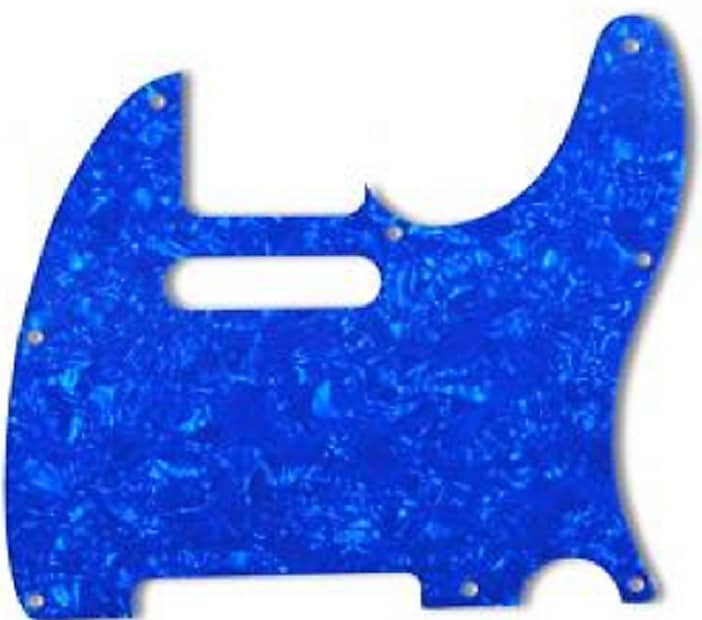 Replacement Pickguard For Fender Telecaster - Blue Pearl image 1