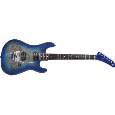 EVH 5150 Series Deluxe Poplar Burl Guitar - Aqua Burst image 3