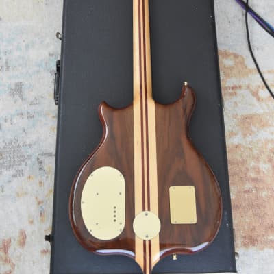 Alembic Series I 1 4 string bass guitar LED's + Original Hard case & DS-5 power image 4