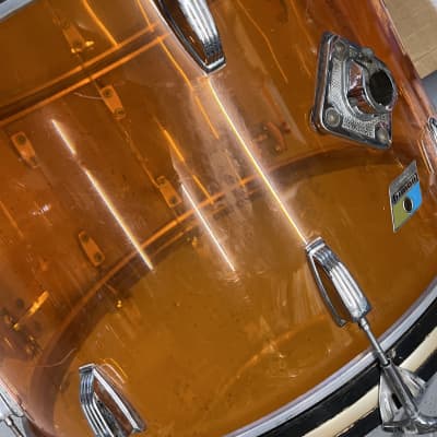 Ludwig 24” Amber Vistalite Bass Drum image 8