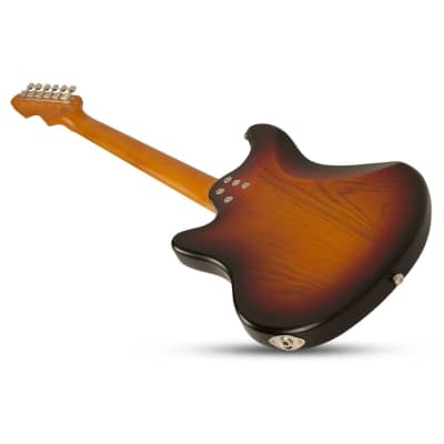 Schecter Guitar Research Hellcat VI Extended-Range Electric Guitar 3-Tone Sunburst image 10