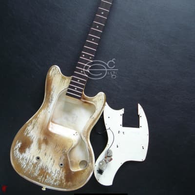 1965 Gibson Kalamazoo KB-1 Vintage White Aged Relic by East Gloves Customs image 9