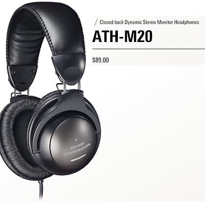 Audio-Technica ATH-M20 - Black  			