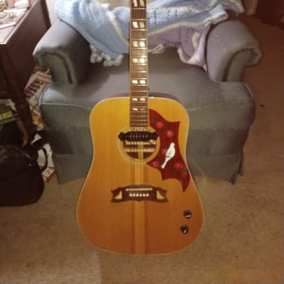 Cool Rare Vintage Montaya Dove Guitar 1970s image 4