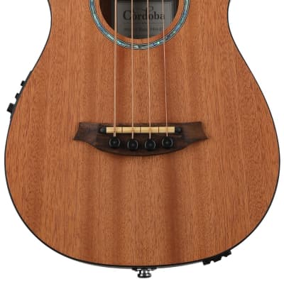 Cordoba Mini II Bass MH-E Acoustic-electric Bass Guitar - Mahogany for sale