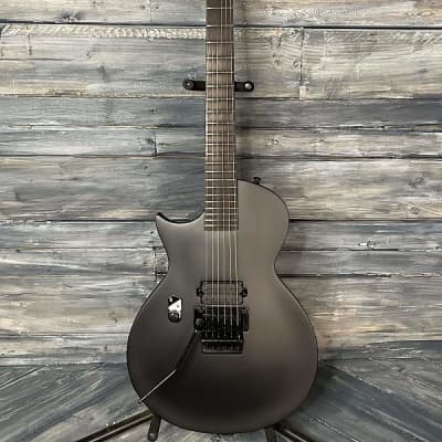 Mint ESP/LTD Left Handed EC-FR Black Metal Electric Guitar- Satin Black image 2