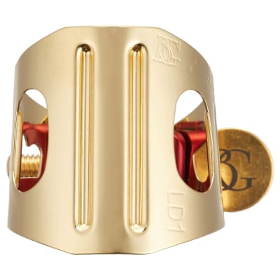BG Duo 24K Gold Plated Ligature for Alto Saxophone & Bb Clarinet with Cap, LD1 image 2
