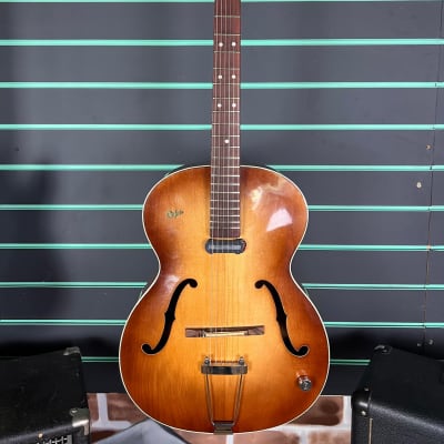 Hofner Congress Brunette c.1958 Hollow-Body Archtop Electro Acoustic Guitar image 2