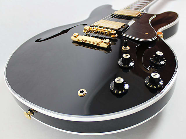 FGN Masterfield MSA-HP-C / Black Beauty Custom Design / Semi Hollow / Ebony  Fingerboard / Japan