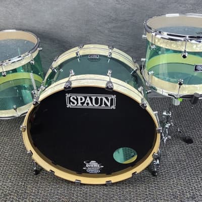Spaun Hybrid Series Drum Set 15-18-26 2018 - Maple/Acrylic image 1