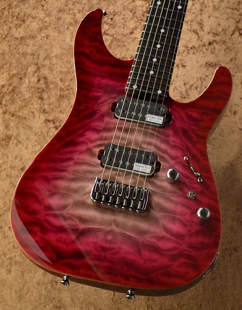 Schecter NV-7-24-MH-FXD/RDNT/E 【Red to Natural Burst】 | Reverb