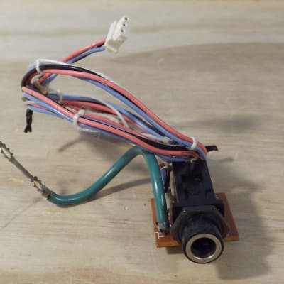 Roland MKS-20 parts - Headphone jack with wiring harness