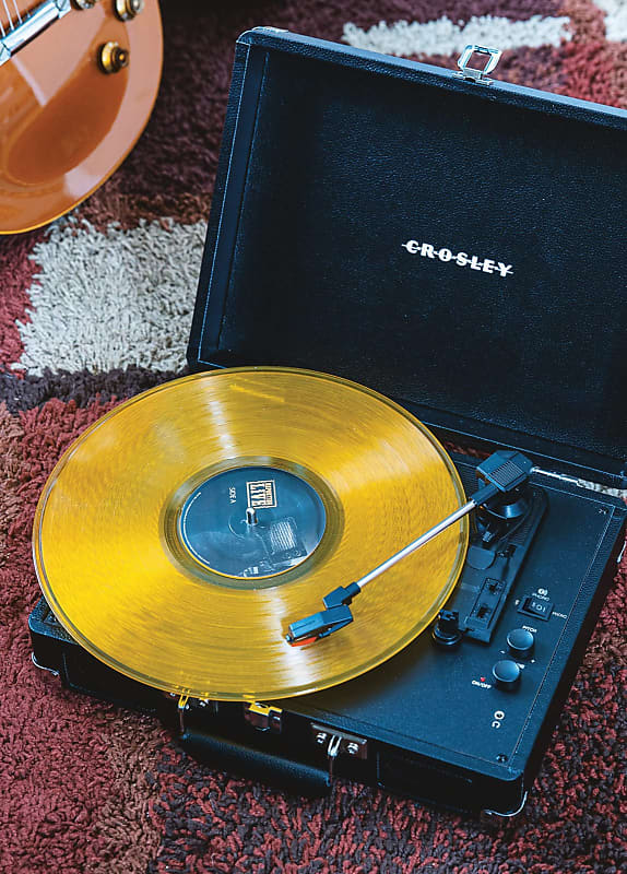 Crosley Cruiser Mint and Gold Bluetooth Vinyl Record Player