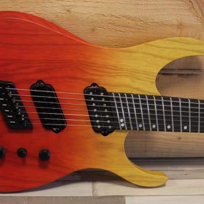 SALE! Ormsby Custom Shop Factory Standard H2 Hypemachine 7 - Red / Yellow Fade image 2
