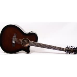 Ibanez AEG1812IIDVS AEG 12-String Acoustic-Electric Guitar Dark Vintage Sunburst
