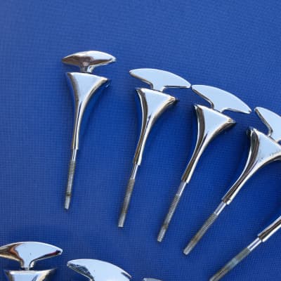 Sonor Teardrop Champion T-rods Tension Rods Claws Clawhooks Bass Drum Lot of 9 Vintage image 3