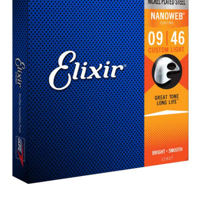 Elixir 12027 Nanoweb Electric Guitar Strings Custom Light Set 9