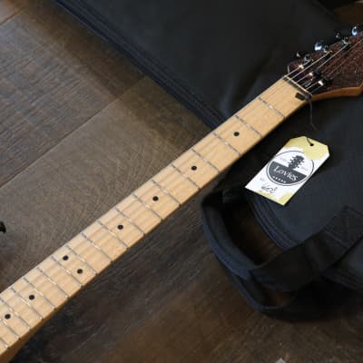 Benford Guitars Modern S Double-Cut Electric Guitar Purple Sparkle w/ Birdseye Maple Neck + OGB image 3