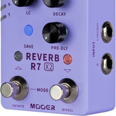 Mooer R7 X2 Reverb Effects Pedal image 3