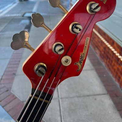 Moon Custom Guitars Jazz Bass | Made in Japan | Trans Red image 6