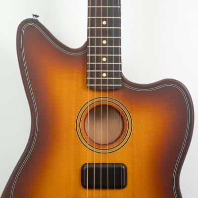 Fender Acoustasonic Standard Jazzmaster Honey Burst image 3