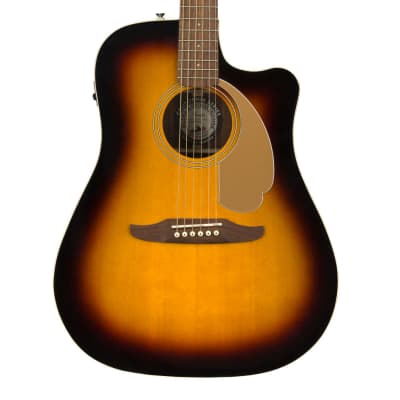 Fender Redondo Player Acoustic/Electric Guitar - Sunburst w/ Walnut FB image 3